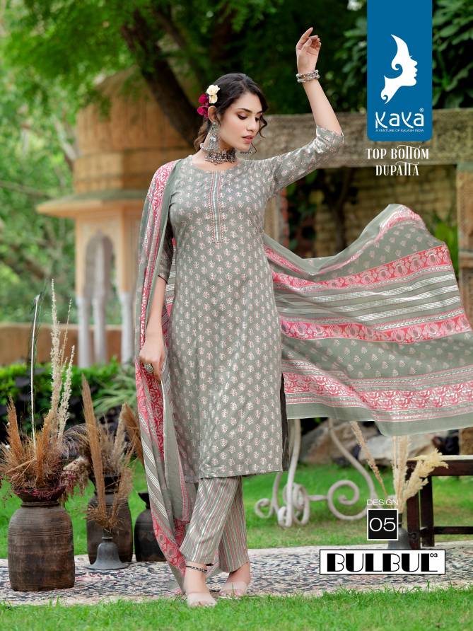 Bulbul Vol 3 By Kaya Rayon Printed Readymade Suits Wholesale Market In Surat

